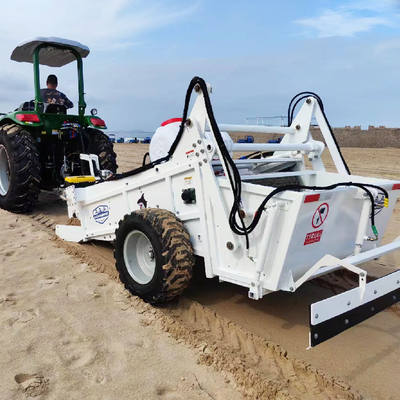 60HP تراکتور اتصال ساحل پاک کننده برای راه رفتن پشت ماشین تمیز کردن منطقه شن و ماسه