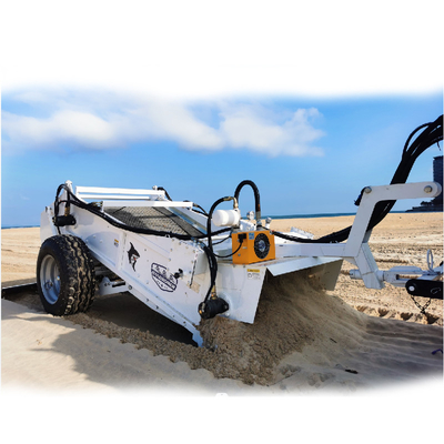حداکثر سرعت رانندگی 15km/h 1400 ماشین تمیز کننده ساحل برای 70HP تراکتور